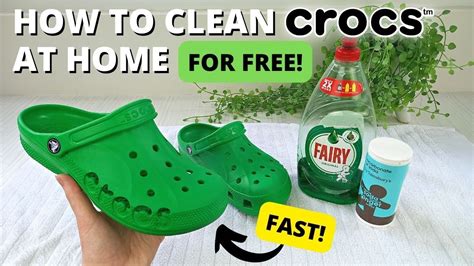 how to clean white crocs with baking soda